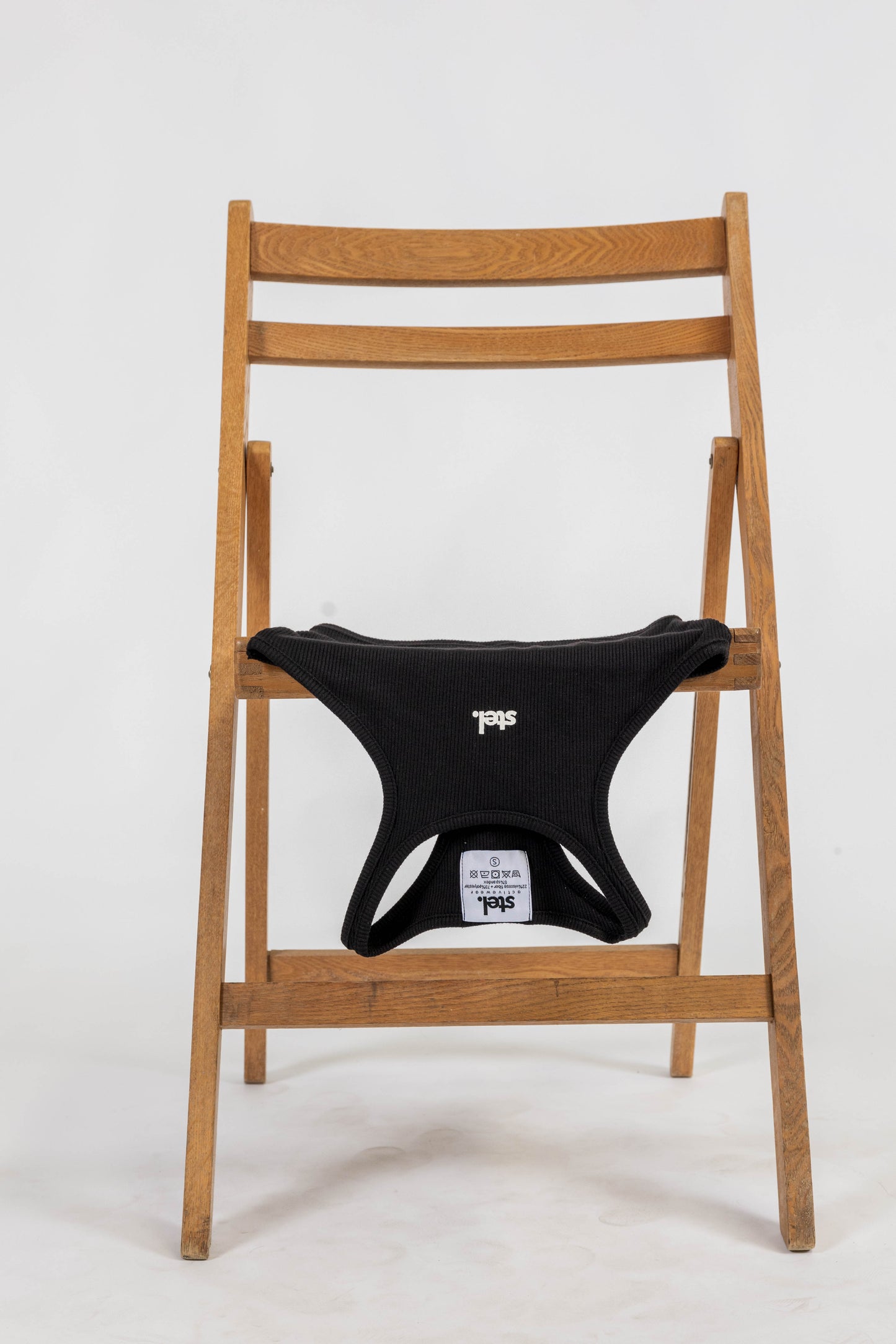 Ruby Ribbed Black Tank