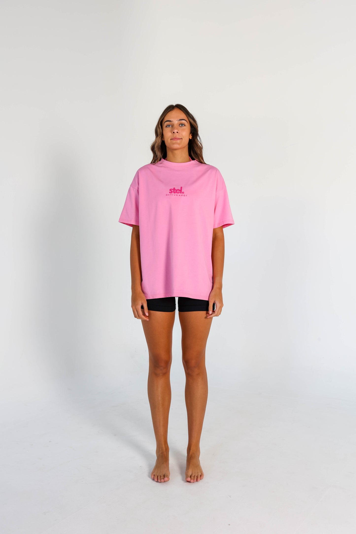 Bonnie Boyfriend Fuchsia Tee